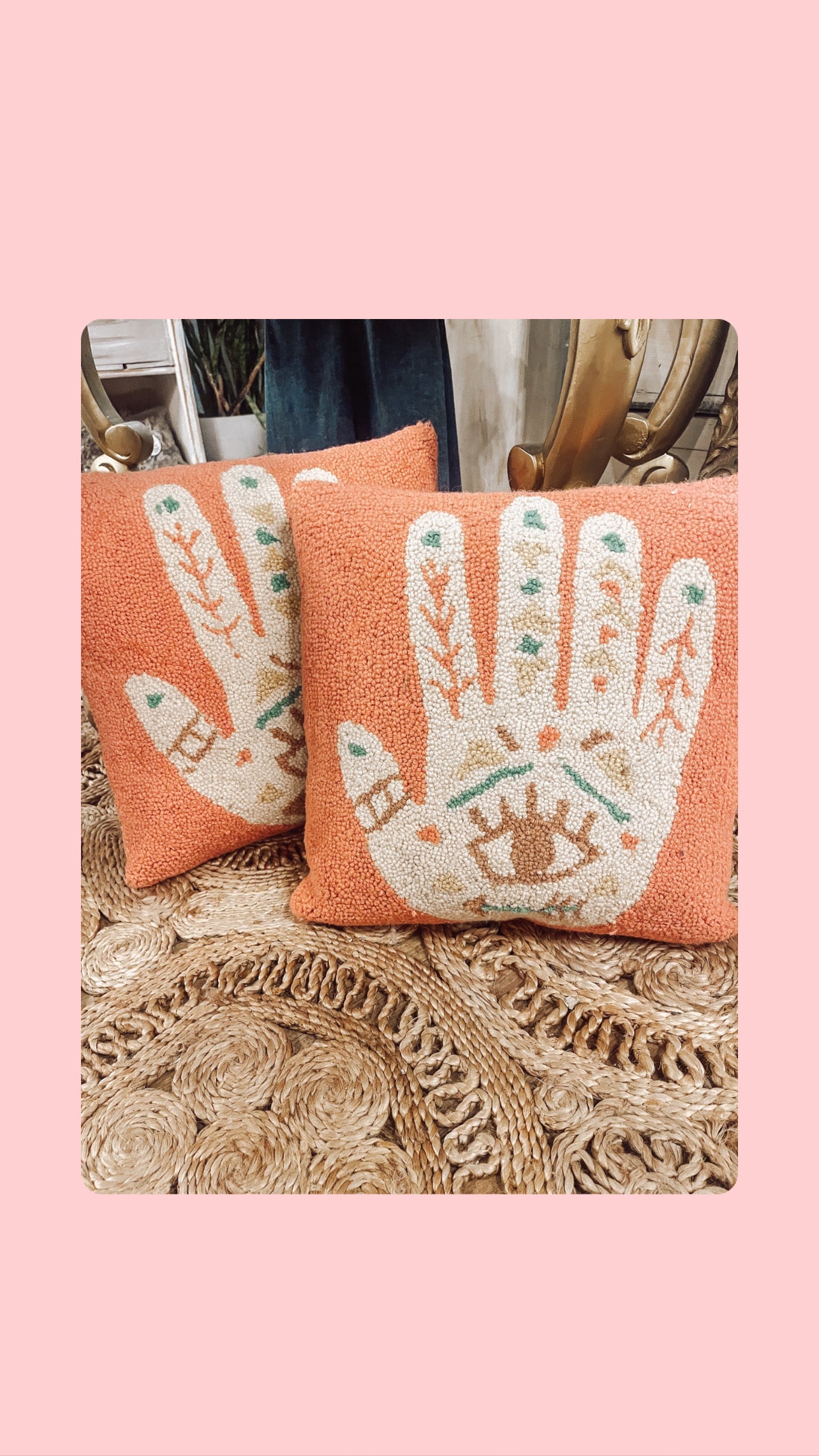 Boho Hand Hook Pillow